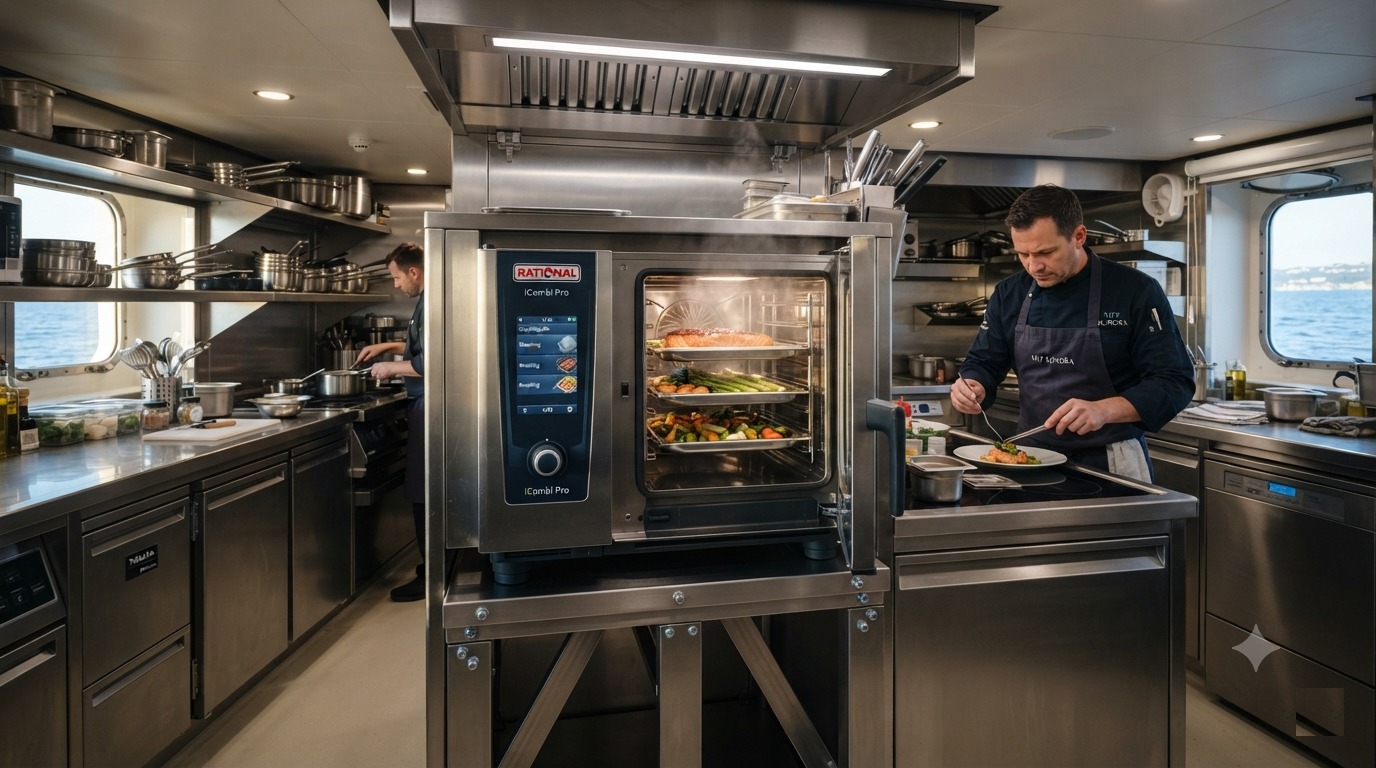 Rational superyacht galley equipment